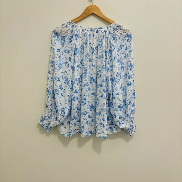 Rails Mariah Linen-Blend Floral Blouse - Picture 12 of 16